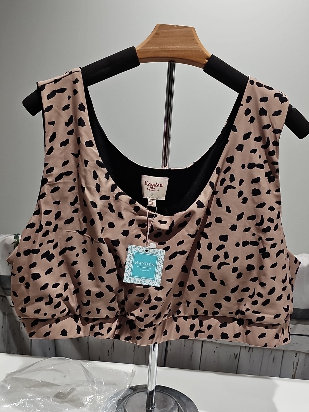Hayden Taupe and Black Leopard Sports Bar
